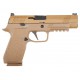 Страйкбольный пистолет WE Sig Sauer P-320 M17 (WE-F007-TAN, песочный)
